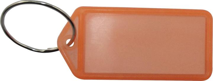 Reiher Schlüsselanhänger - mit Papiereinlage, Kunststoff transparent orange