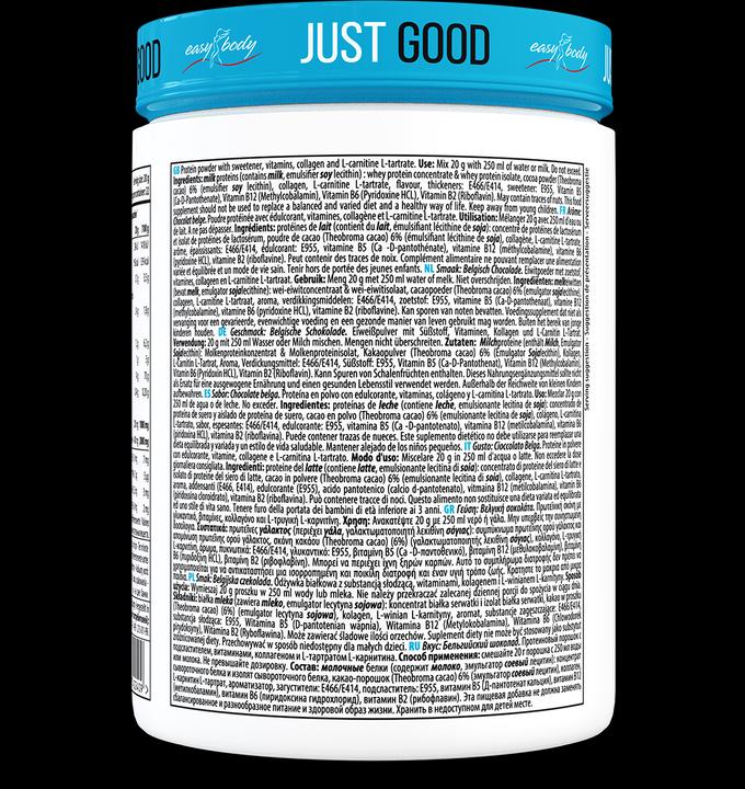 Nährwerte und Zutaten Easy Body Skinny Protein (Schokolade, 1 Stk., 450 g)