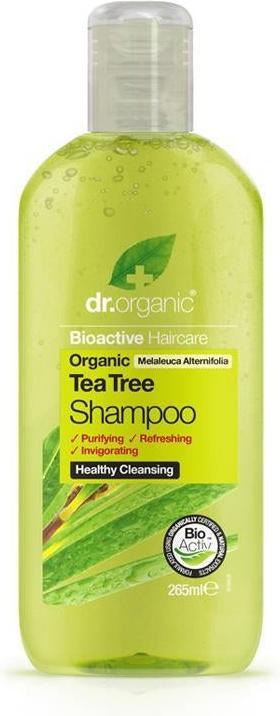 Dr. Organic BIOACTIVE ORGANIC Teebaum Shampoo 265 ml (265 ml, Flüssiges Shampoo)