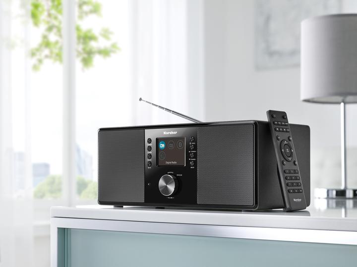 Immagine prodotto Kärcher Karcher DAB 5000+ Digitalradio (DAB+ / UKW-RDS, AUX-IN, Bluetooth, Wecker mit Dual-Alarm) schwarz (VHF, DAB, Bluetooth)