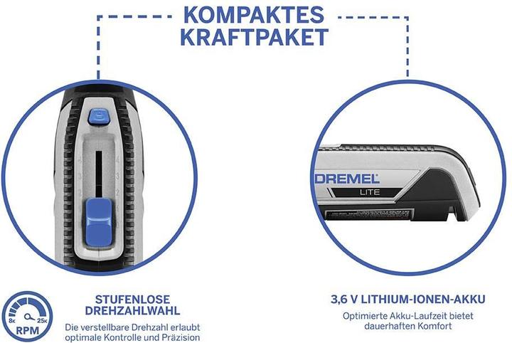 Immagine prodotto Dremel 7760 Lite 3.6 V Li-On caricatore USB