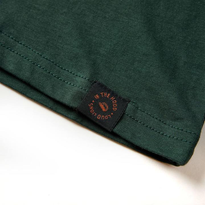 Image du produit VidaXL T-shirt manches longues enfant vert foncé 92,Matière : 100 (92)