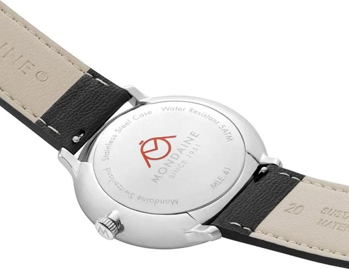 Produktbild Mondaine MLE.41920.LBV Herrenuhr Doppio Solar 41mm 5ATM