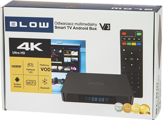 Produktbild Blow 77-303# Smart TV box Black 4K Ultra HD Wi-Fi Ethernet LAN (16 GB, Android 10)
