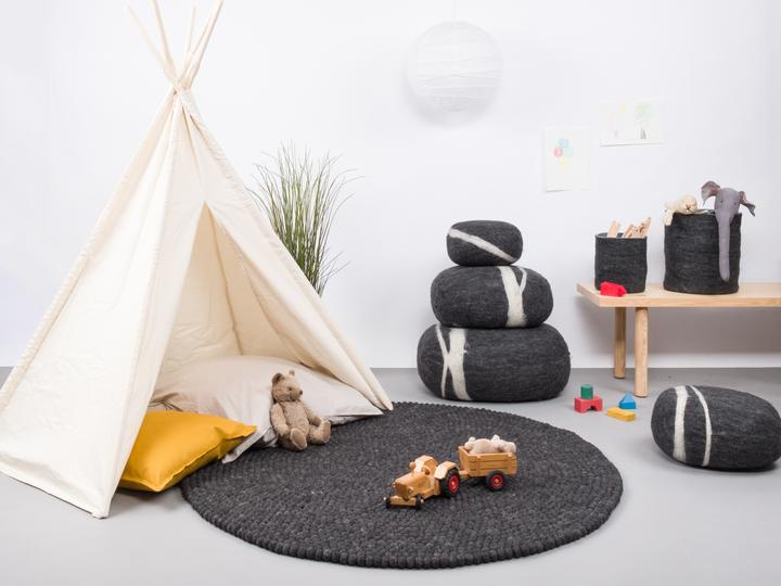 Immagine prodotto Myfelt Tappeto a sfera in feltro Hugo (Ø 90 cm)