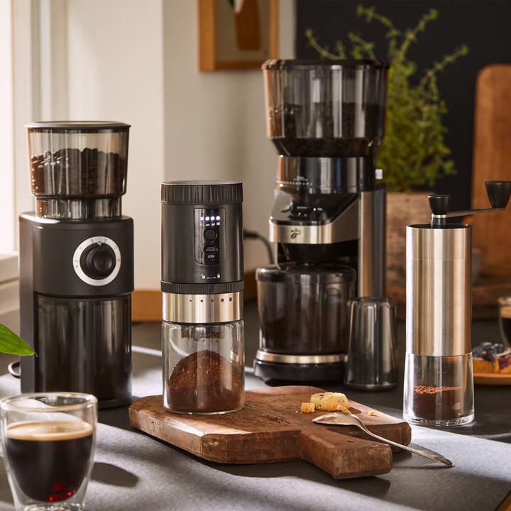Actual product image Tchibo Coffee grinder with glass container