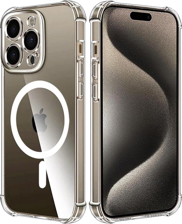 Image du produit Techsuit - Shockproof Clear Silicone MagSafe - iPhone 15 Pro Max - Clear (Apple iPhone 15 Pro Max)