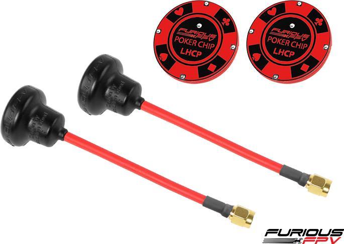 Image du produit FuriousFPV Pokergoda Antenne longue portée 5.8GHz LHCP RP-SMA pour DJI FPV Goggle (Antenne de drone, DJI FPV)