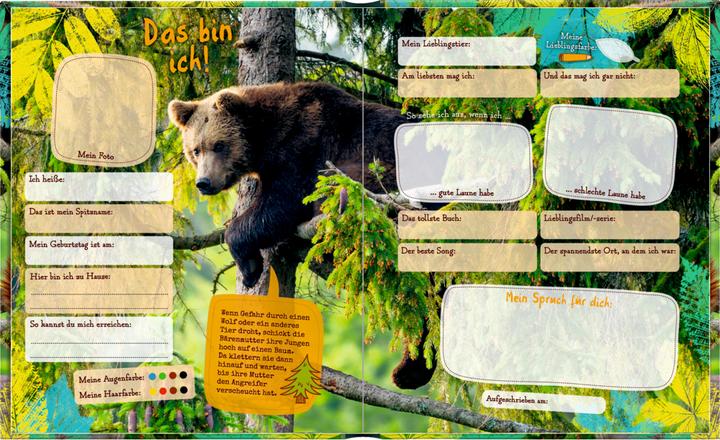 Actual product image Freundebuch - Nature Zoom - Meine Freunde (German, 2020)