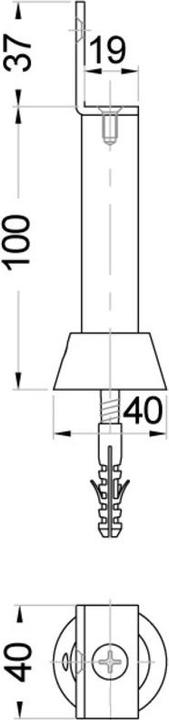 Image du produit Kws Supports de cloison (1 pcs)