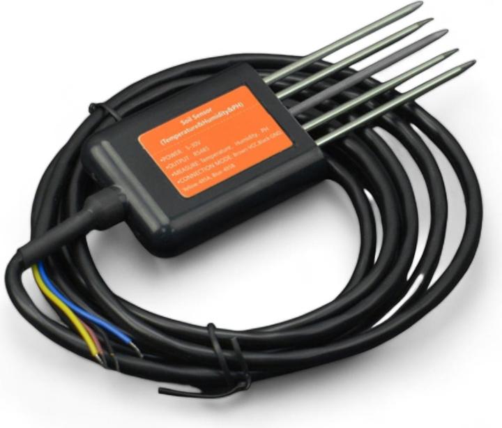 Produktbild DFRobot RS485 Bodenfeuchtigkeits-, Temperatur- und pH-Sensor IP68 5-30V