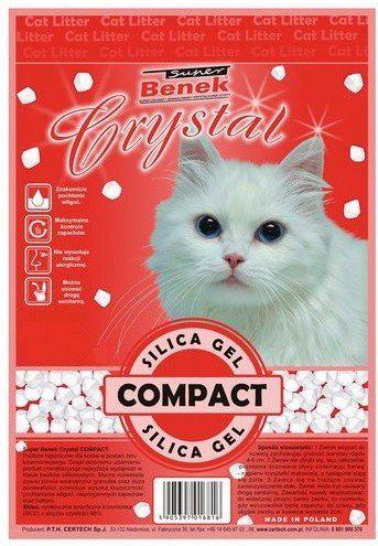 Produktbild Certech Katzenstreu Super Benek Super Benek Crystal Compact Natural 30 l (Nicht staubend, Nicht klumpend, Schnell absorbierend, Biologisch abbaubar, Neutralisierend, 13 kg)
