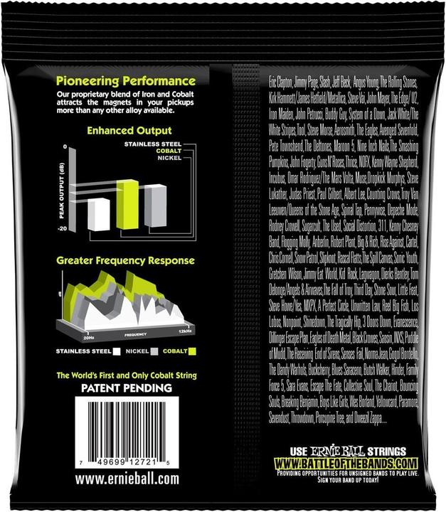 Image du produit Ernie Ball Slinky Regular (7 x, Guitare électrique, 0.06")