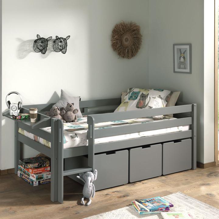 Produktbild Vipack Bett Pino inkl. Hängeablage & Schubladen Set (90 x 200 cm)