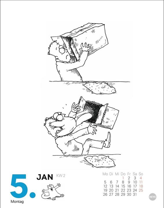 Immagine prodotto Simons Katze Tagesabreisskalender 2026 (11 x 14 cm, Tedesco)