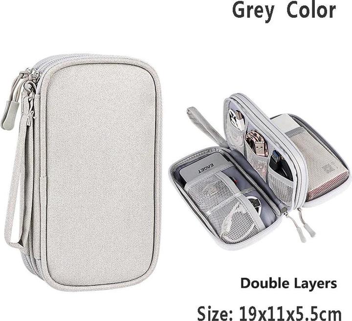 Actual product image Only-Bags.Store Cable bag, electronic bag, organiser for electronic accessories, portable cable organiser