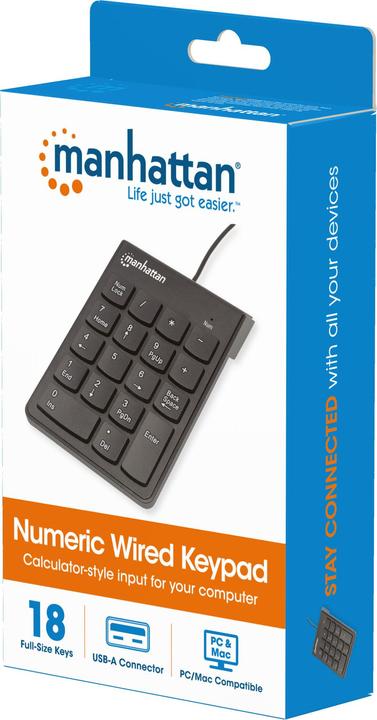 Actual product image Manhattan 176354 (Numeric keypad, Cable)