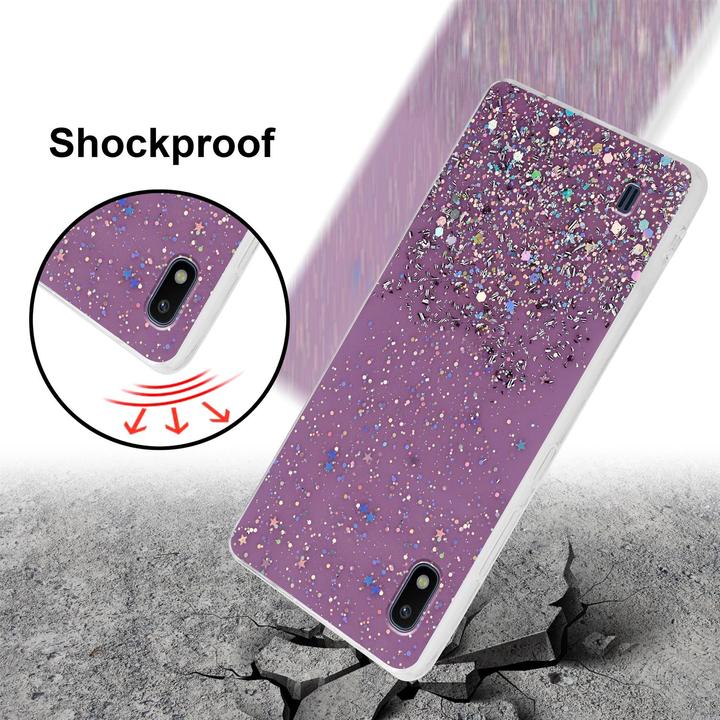Image du produit Cadorabo Couverture TPU paillettes scintillantes (HTC One M10, Samsung Galaxy A10)