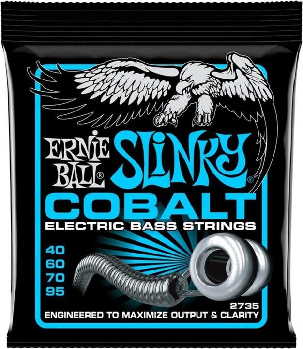 Actual product image Ernie Ball Cobalt Flat Extra (4 x, Electric bass, 0.10")