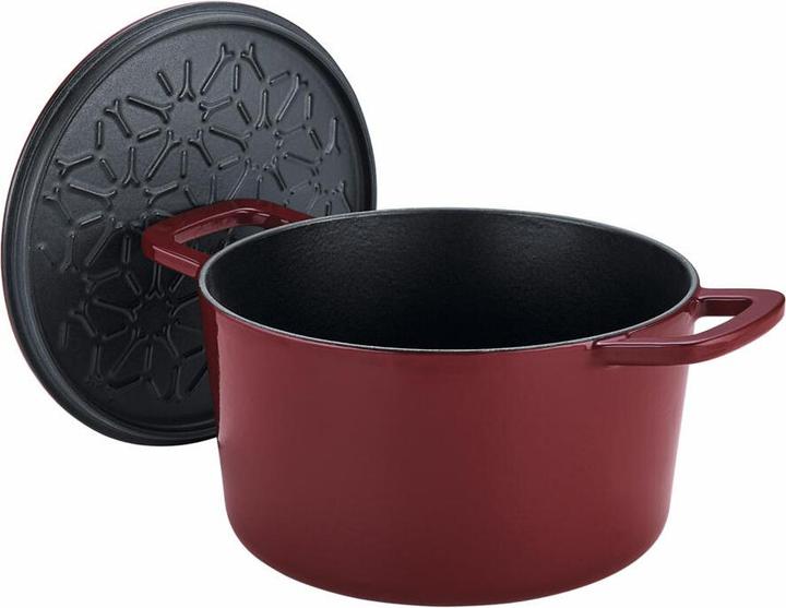 Produktbild Fissler Bräter Gusseisen rund, Burgunder rot (24 cm, Bräter + Schmortopf, Gusseisen)