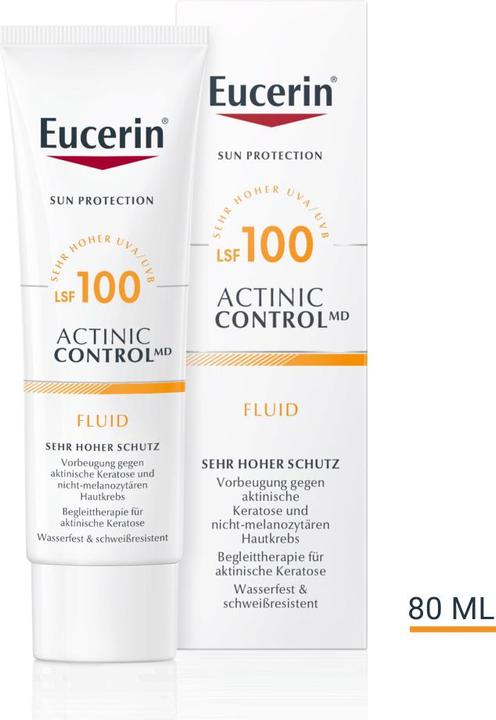 Image du produit Eucerin SUN ACTINIC CONTROL MD Fluide SPF 100 (Crème solaire visage, SPF 50+, 80 ml, 115 g)