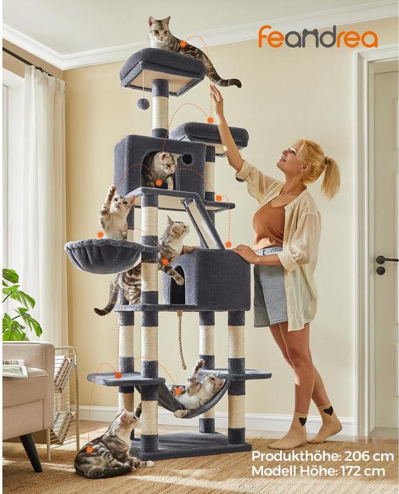 Immagine prodotto Feandrea Cat Spa (206 cm, Grigio)
