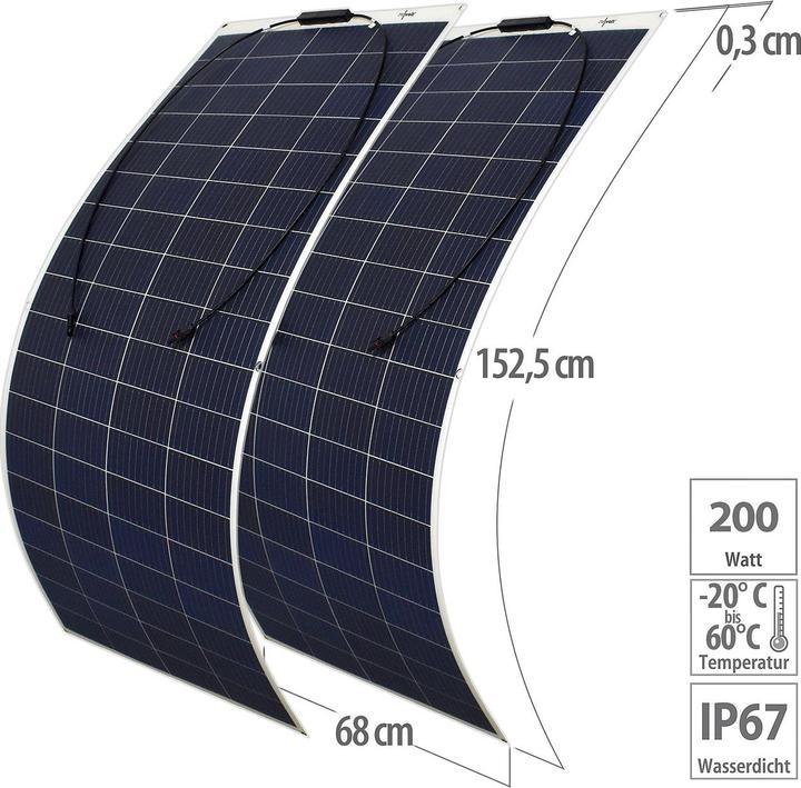 Image du produit Revolt Panneau solaire (200 W, 3 kg)