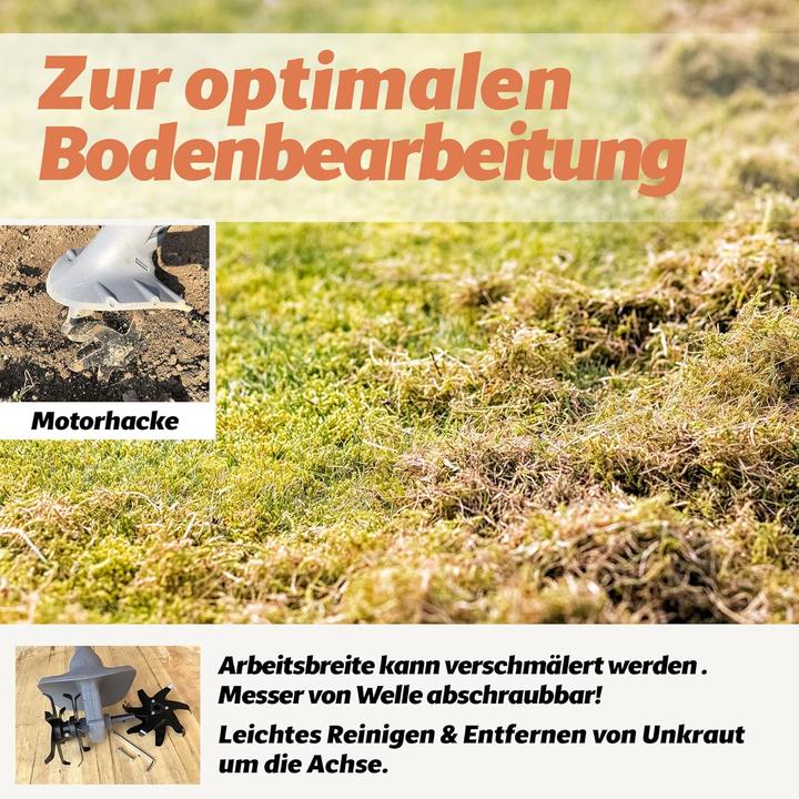 Actual product image Fanztool Vertikutierer Aufsatz für elektrische Bodenhacke (Scarifier, Garden machinery attachment)