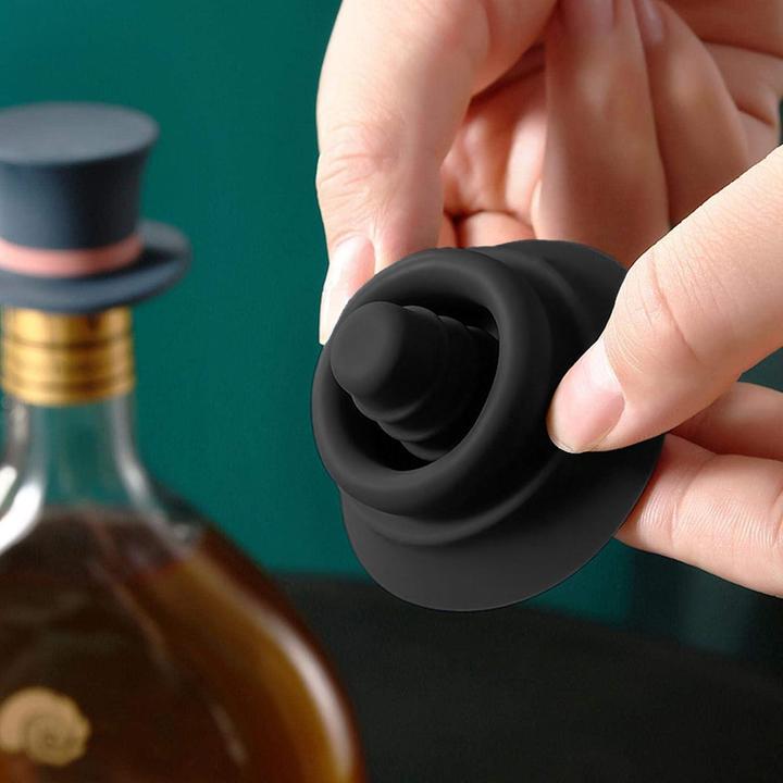 Actual product image JTI Silicone wine cork - hat mould (Wine stopper)