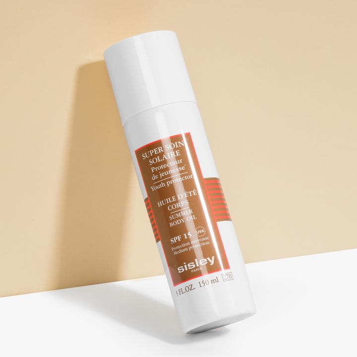 Actual product image Sisley Super Soin Solaire Huile d'Été Corps SPF15 150ml (Suntan oil, SPF 15, 150 ml, 150 g)