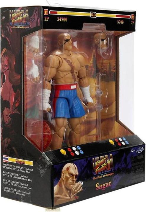 Image du produit Jada Street Fighter II Sagat 7,5" Figure