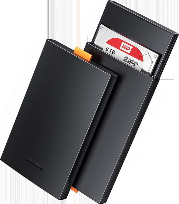 Actual product image Ugreen SSD/HDD enclosure 2.5" USB 3.0 SATA black (CM237) (2.5")