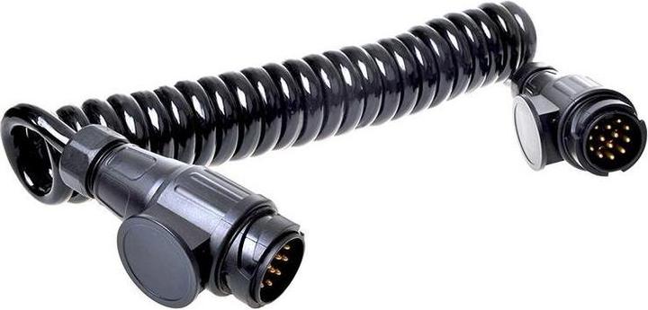 Produktbild ProPlus Spiralkabel mit 2x Stecker 13-polig PVC im Blister (3.50 m)