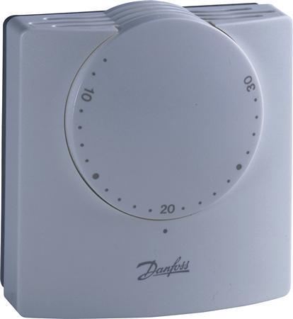 Produktbild Danfoss Rum termostat IP20 Med accelerator 24VAC, 8 til 30°C
