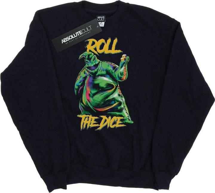 Actual product image Disney Womens/Ladies Nightmare Before Christmas Oogie Boogie Dice Sweatshirt (L)
