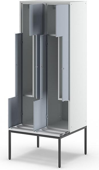Produktbild Z-Garderobenschrank mit Sitzbank (80 cm, 214 cm)