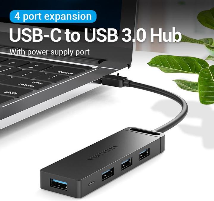 Produktbild Vention 5-in-1 USB-C Hub (USB-C, 4 Ports)