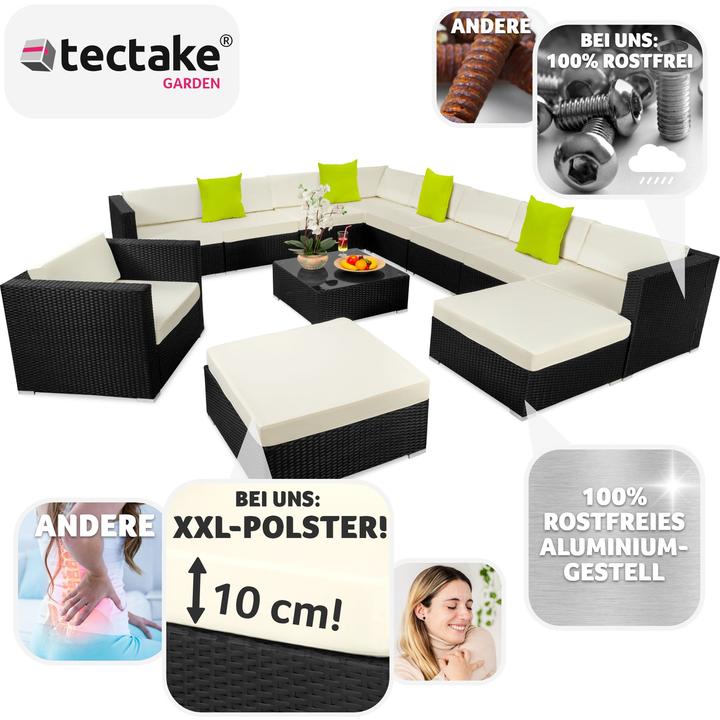 Produktbild tectake Rattan Lounge
