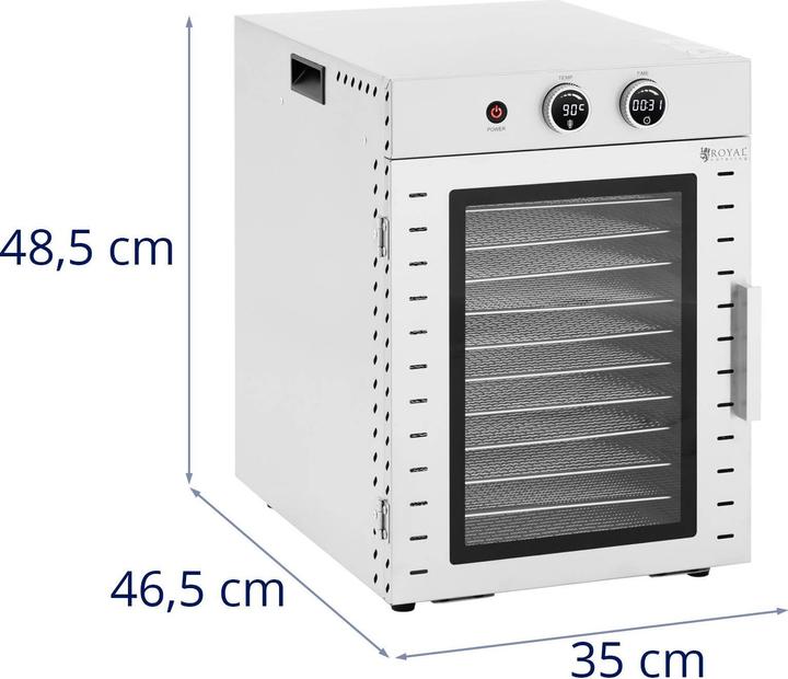 Produktbild Royal Catering Dörrgerät Dörrautomat Dörrapparat Obst 1000 W 12 Etagen Timer Edelstahl