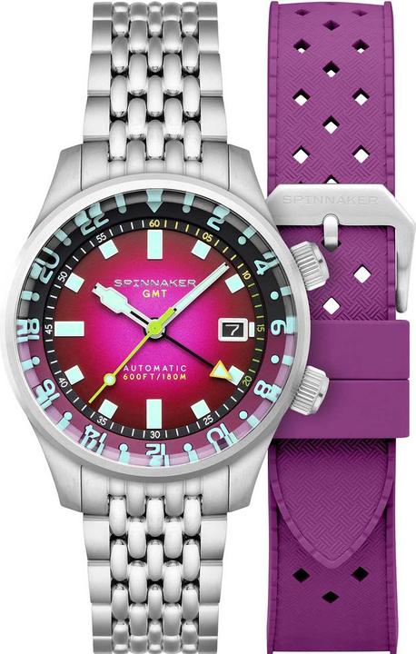 Actual product image Spinnaker SP-5121-BB Bradner GMT (Analogue wristwatch, 42 mm)