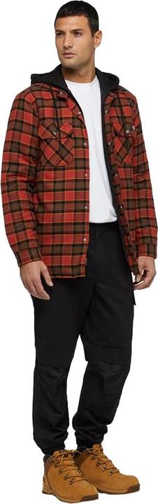 Actual product image Dickies Mens Flannel Hooded Shirt (L)