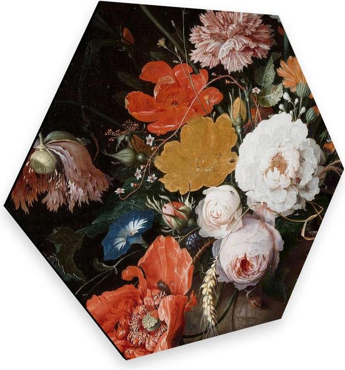 Immagine prodotto Trenddeko Natura morta con fiori e un orologio (75 x 65 cm)