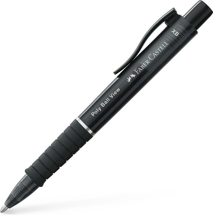 Actual product image Faber-Castell Ballpoint pen 'Poly Ball View' XB (Black, 1 x)