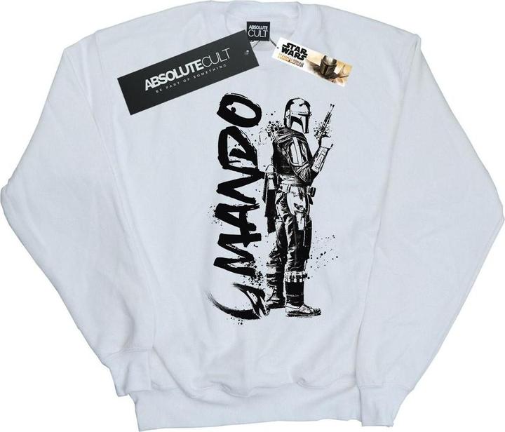 Actual product image Star Wars Womens/Ladies The Mandalorian Splat Mando Sweatshirt (XL)