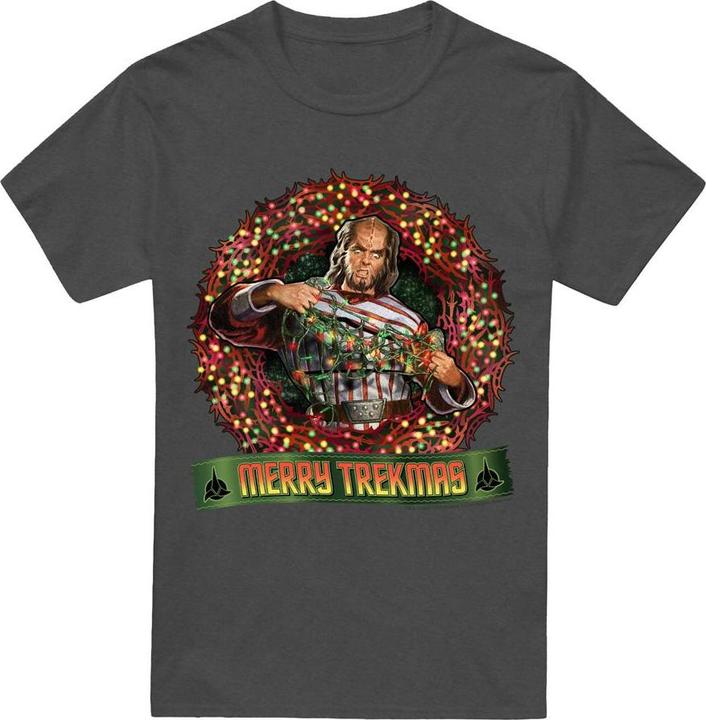 Produktbild Merry Trekmas TShirt weihnachtliches Design (L)