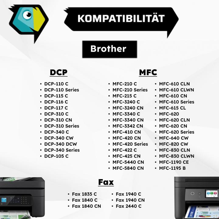 Produktbild Inkadoo Druckerpatronen kompatibel zu Brother LC-900M XL Tintenpatrone, magenta Magenta (M)