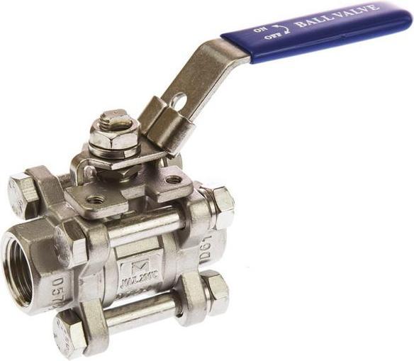Immagine prodotto Rs Pro Valvola sfera pass tot 3pz,1/2" acc inox