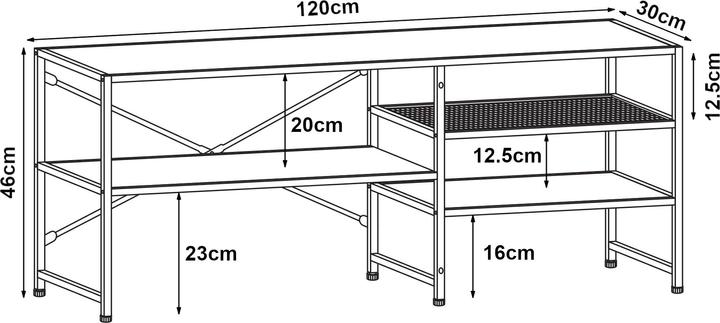 Immagine prodotto En.Casa Lumparland (120 x 30 x 46 cm)