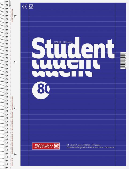 Produktbild Collegeblock (A4, Liniert)