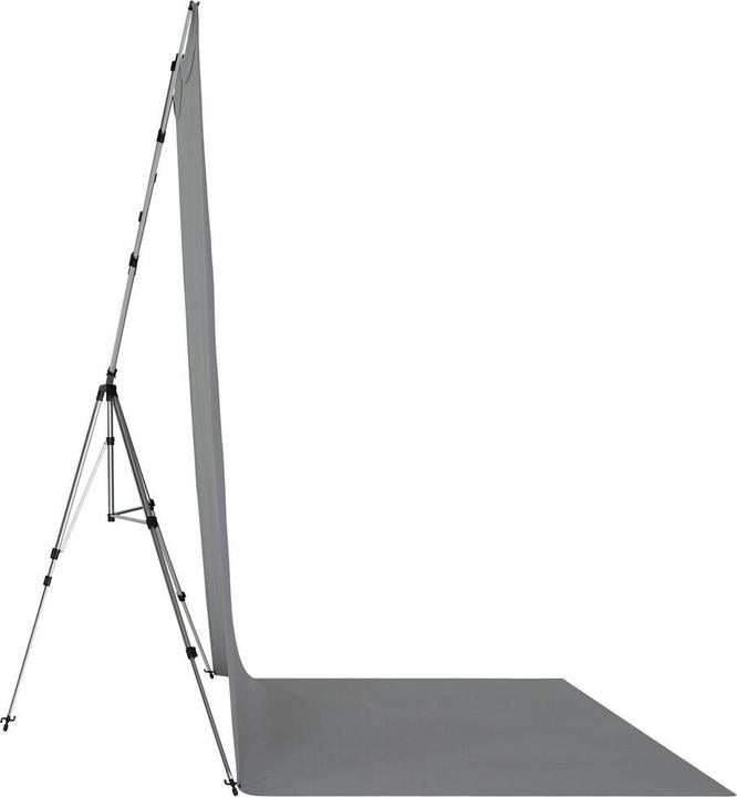 Produktbild Westcott X-Drop Pro - Neutral Gray (8' x 13') Wrinkle-Resistant Backdrop Kit, 2.4x4 m (240 cm, 400 cm)